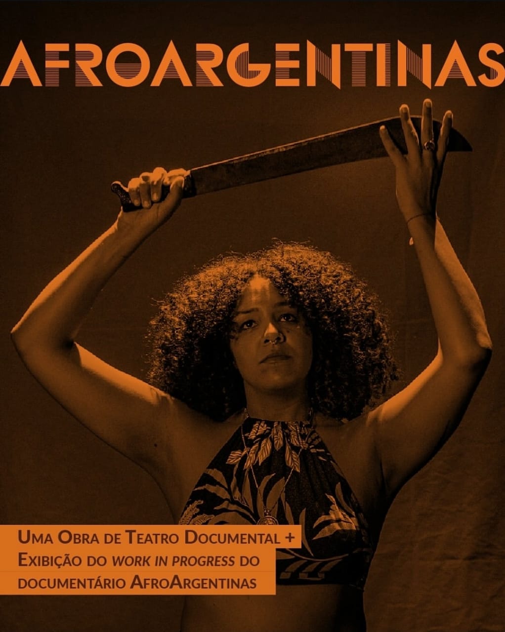 Cartaz da obra de teatro documental Afroargentinas