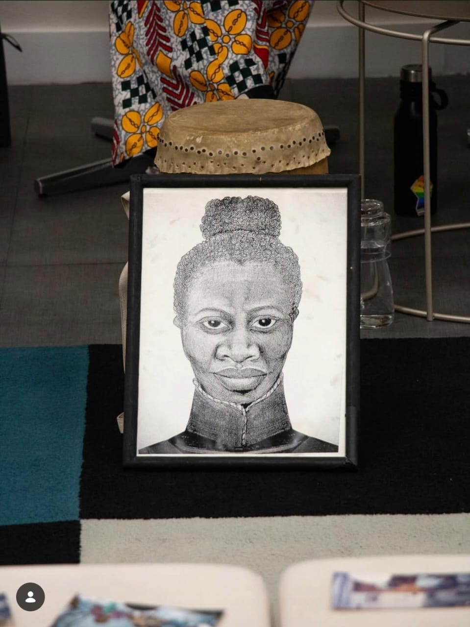 Ilustração exposta na temporada Afroargentinas